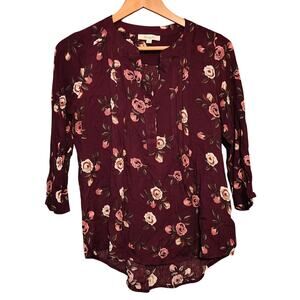 Monday Fun XS NWOT Floral Blouse